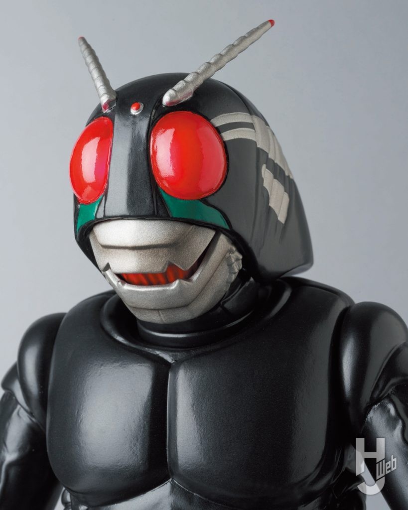原作版仮面ライダーBlackのソフビフィギュアのアップ画像