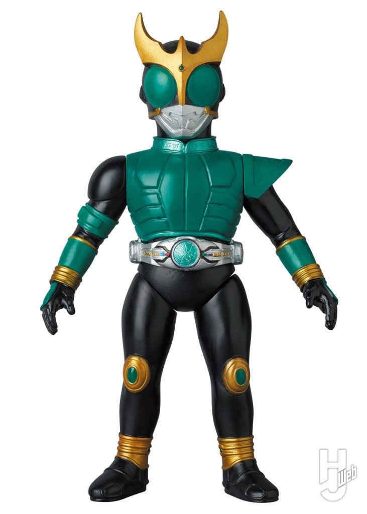 仮面ライダークウガペガサスフォームのソフビフィギュアの画像