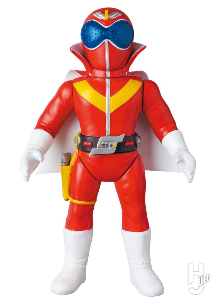 アカレンジャーのソフビフィギュアの画像
