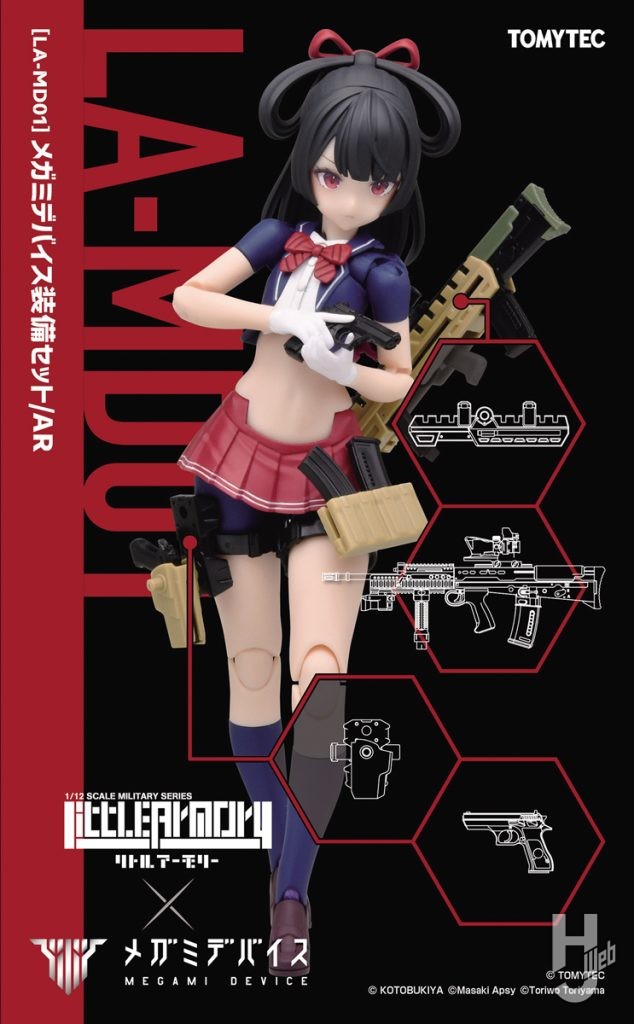 プラモデルメガミデバイス装備セットのパッケージの画像その1