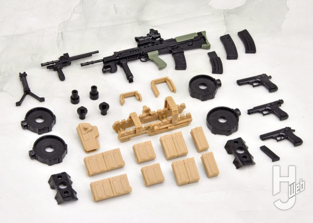 プラモデルメガミデバイス装備セットのパーツの画像その1