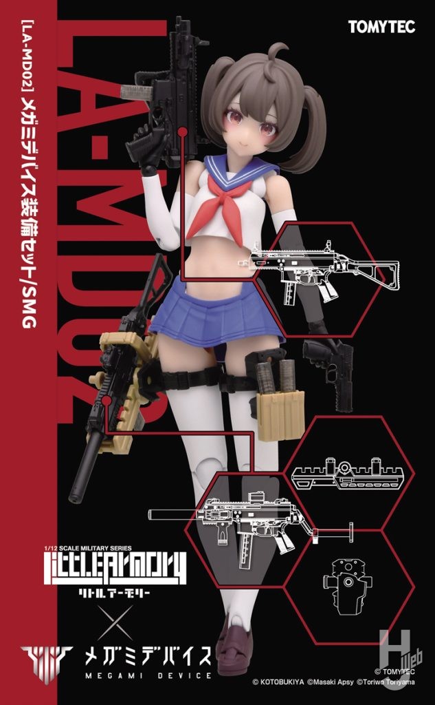 プラモデルメガミデバイス装備セットのパッケージの画像その2