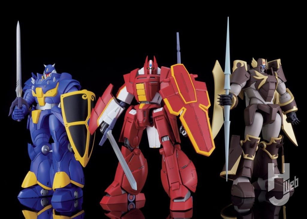 ガリアン重装改とザウエルとスカーツのプラモデルの集合の画像