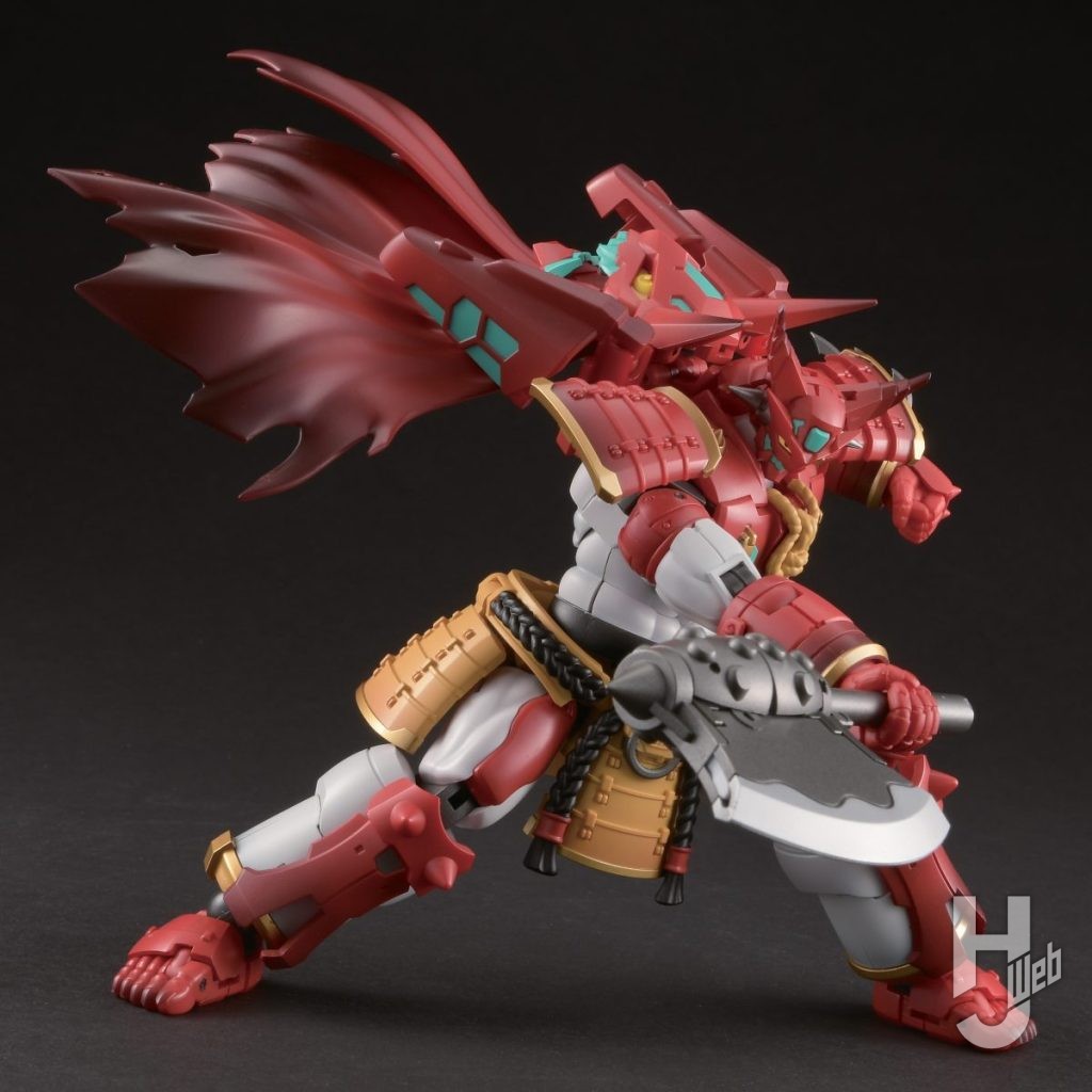 ゲッター赤鬼の可動フィギュアの全体画像