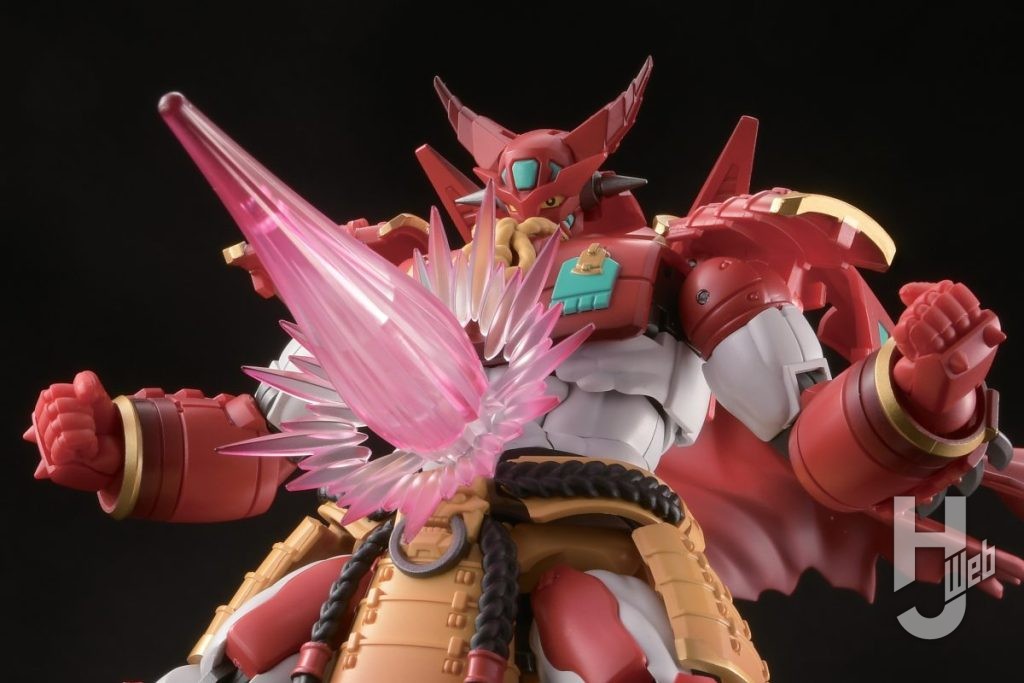 ゲッター赤鬼の可動フィギュアのアップ画像
