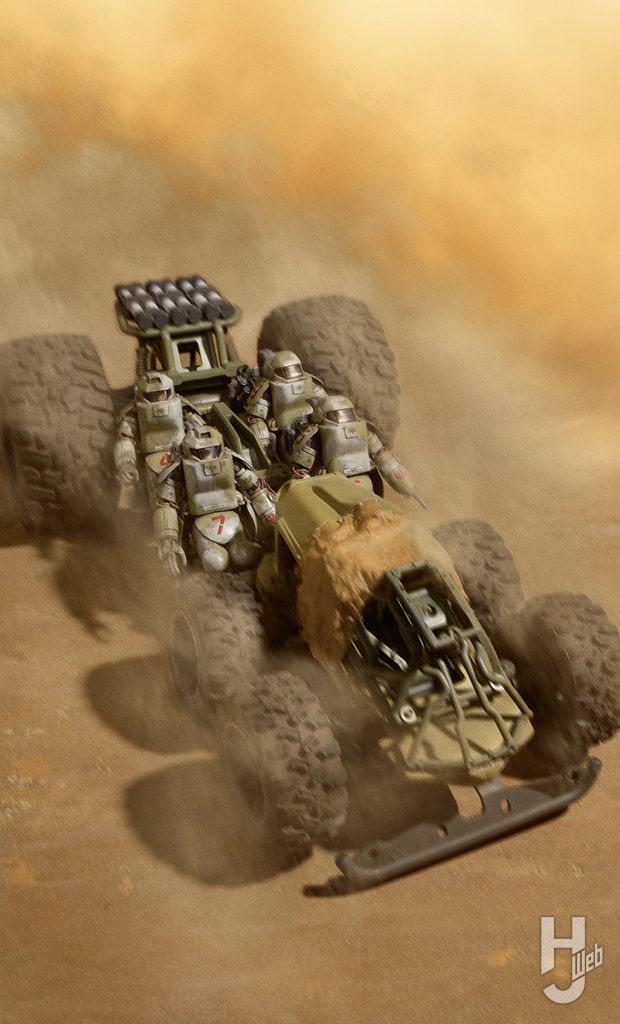 傭兵軍 装甲戦闘服 A.F.S. Mk.I & A.F.S. Mk.II　傭兵軍 装甲戦闘服運搬車両 兵員輸送ビークル　製作／MAX渡辺　特撮