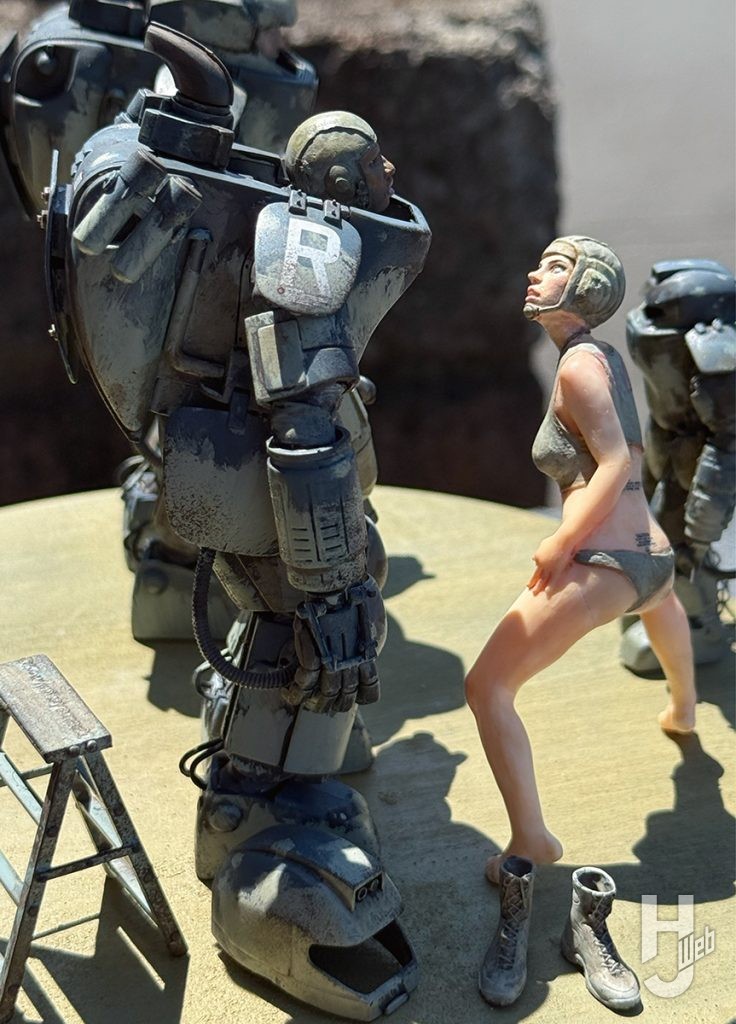 傭兵軍 装甲戦闘服 A.F.S. Mk.I & A.F.S. Mk.II　製作／横山宏　女性横アップ