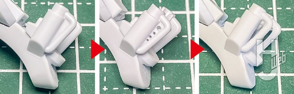 ドーパミン製作「ゲルググ スガイ機」足首製作途中