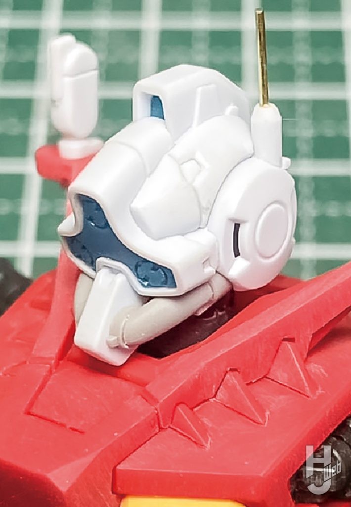 ドーパミン製作「ゲルググ スガイ機」頭部製作途中