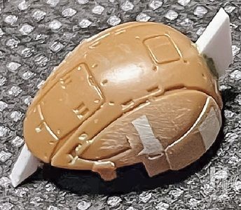 らいだ～Joe製作「ザクI 復讐のレクイエム」頭部製作途中