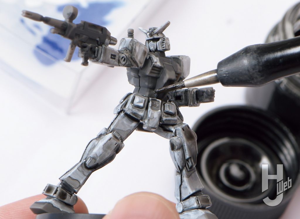 「ガンダムアッセンブル」黒塗装1