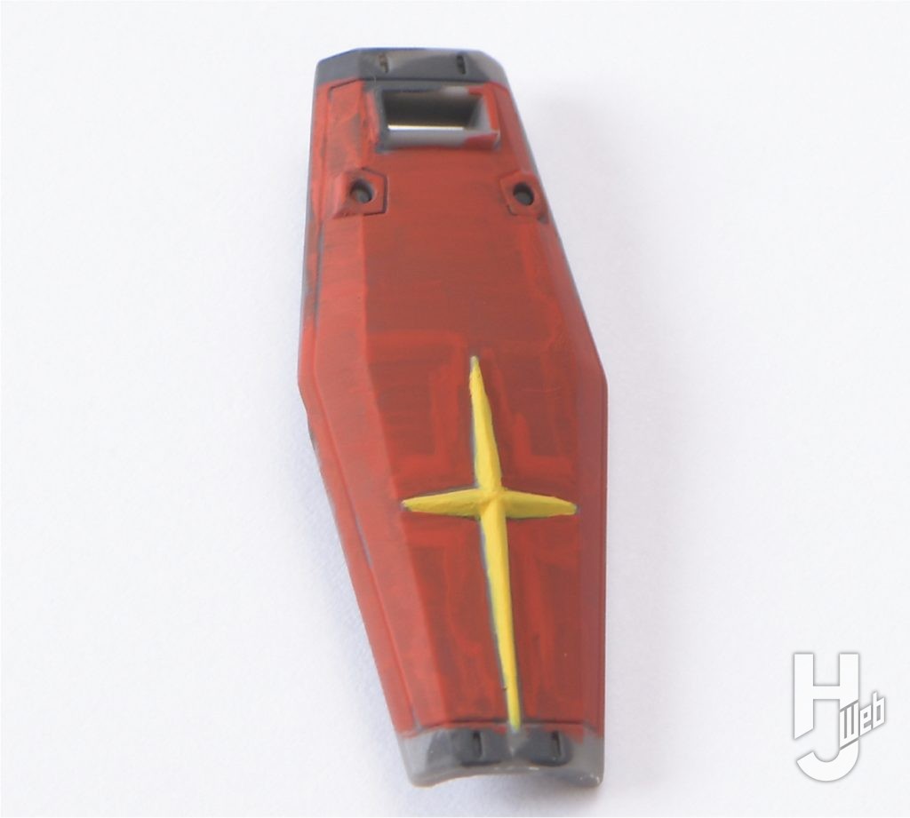 「ガンダムアッセンブル」シールド赤塗装3