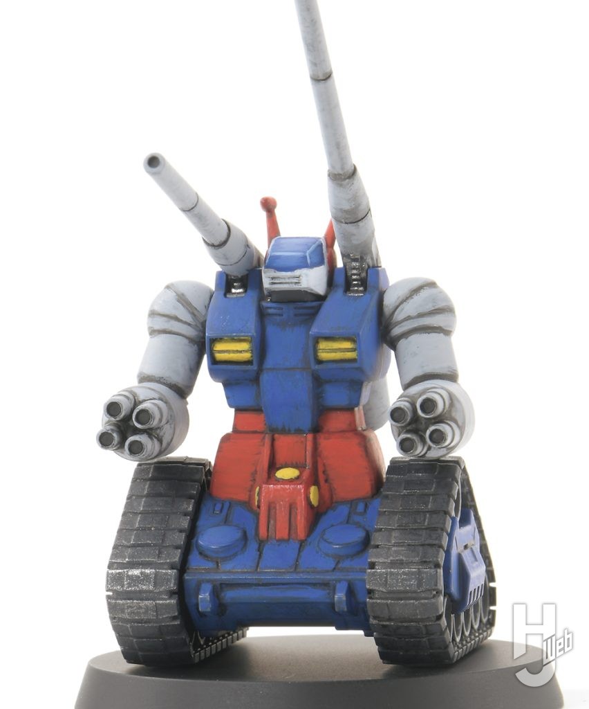 「ガンダムアッセンブル」シルバーでドライブラシ後