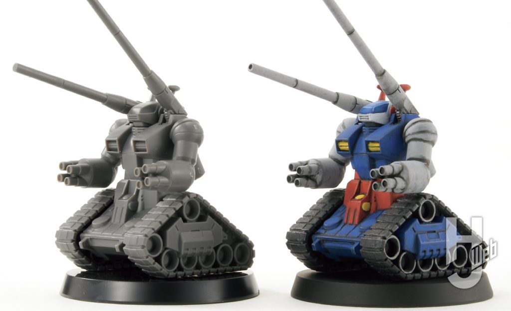 ガンダムアッセンブル「ガンタンク」素組み比較