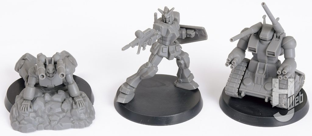 ガンダムアッセンブル「ガンキャノン」「ガンダム」「ガンタンク」ツヤ消しトップコート塗布後