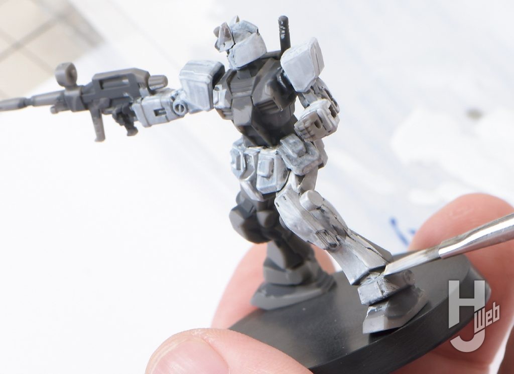 「ガンダムアッセンブル」白塗装1