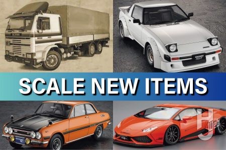 ハセガワ「マツダ サバンナ RX-7(SA22C)前期型“カスタムバージョン”」や、イタレリ「スカニア142H 6×2 キャンバストラック」など新作カーモデル多数!【スケール新製品】