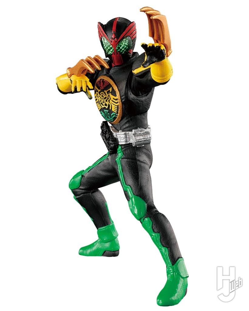 仮面ライダーオーズのカプセルフィギュアの画像