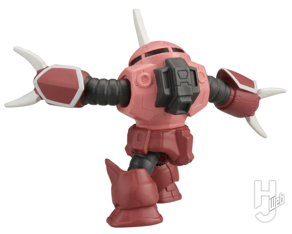 ズゴックのカプセルフィギュアの後ろ姿の画像