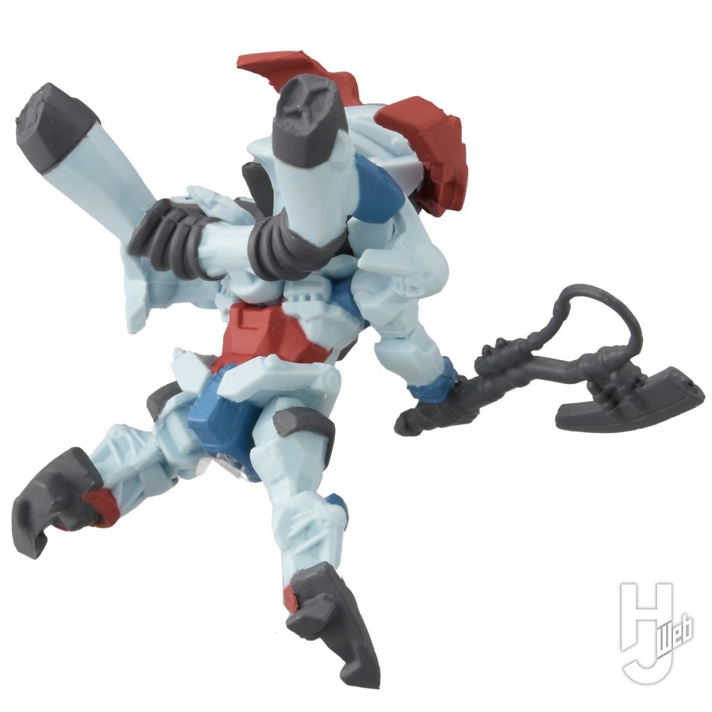 GQuuuuuuXのカプセルフィギュアの後ろ姿の画像