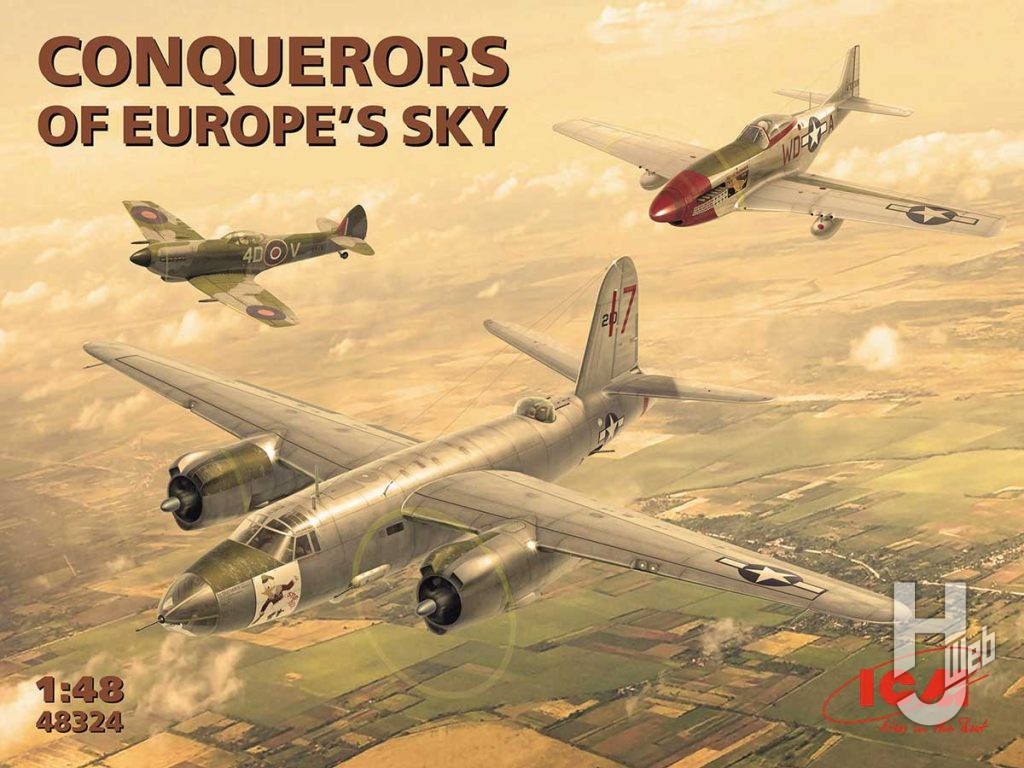 ヨーロッパ上空の征服者（B-26Bマローダー、マスタング P-51D・スピットファイアMk.XVI）