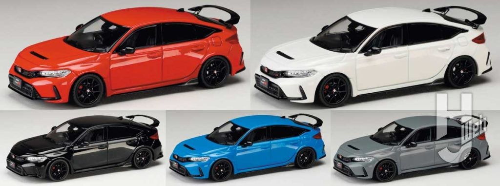 ホンダ シビック TYPE R（FL5）フレイムレッド、チャンピオンシップホワイト、クリスタルブラックパール、レーシングブルーパール、ソニックグレーパール