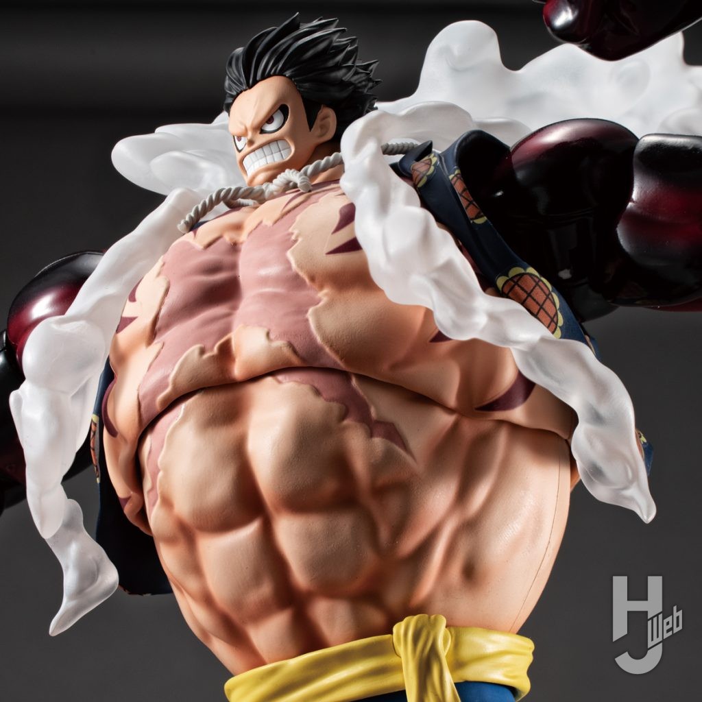 モンキー・D・ルフィの可動フィギュアのアップ画像