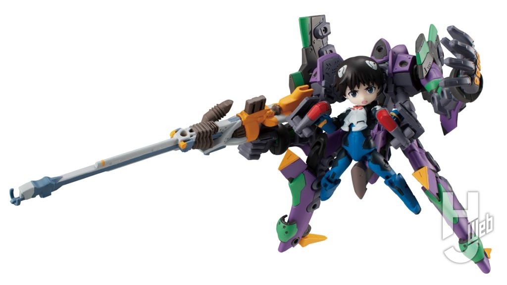 エヴァンゲリオン初号機と碇シンジのデフォルメフィギュアの画像