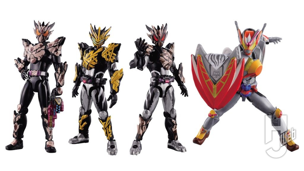 仮面ライダーガヴの可動フィギュアの食玩の画像