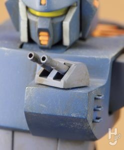 GAA製作「HGブラッカリィ・タイプ」胸の20mm機関砲