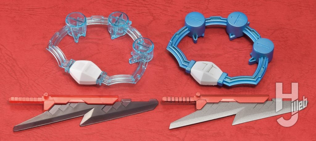 武器の素組みと作例比較