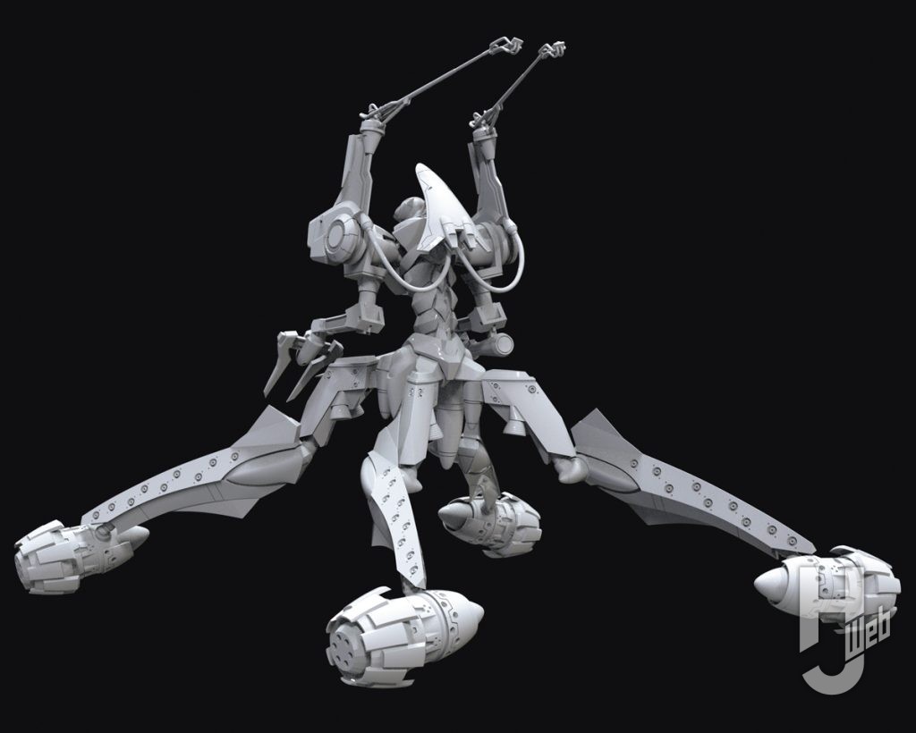 ARTPLA「エヴァンゲリオン仮設5号機」の最新CGの背面画像