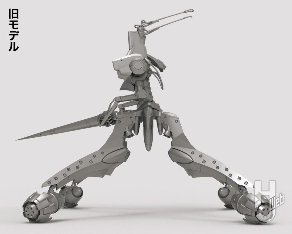ARTPLA「エヴァンゲリオン仮設5号機」の旧モデルのCG画像