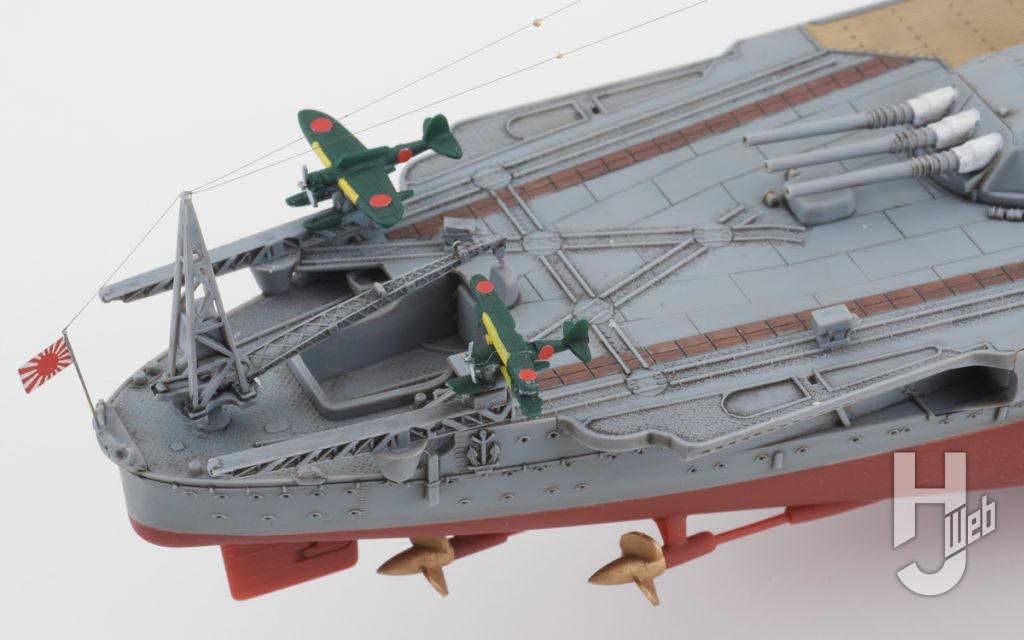 日本海軍戦艦大和 昭和16年／竣工時　艦尾の飛行機作業甲板
