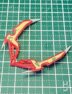 ドーパミン製作「雷神丸」頭部角パーツ裏製作途中