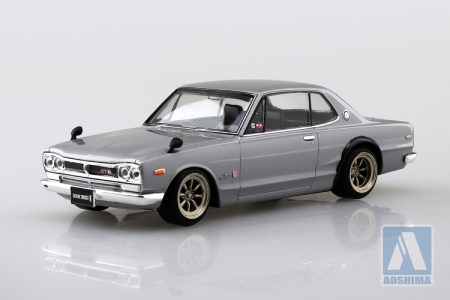 【2025年10月新製品】青島文化教材社「ニッサン C10 スカイライン 2000GT-R カスタムホイール (シルバー、ホワイト、レッド、ブラウン)」