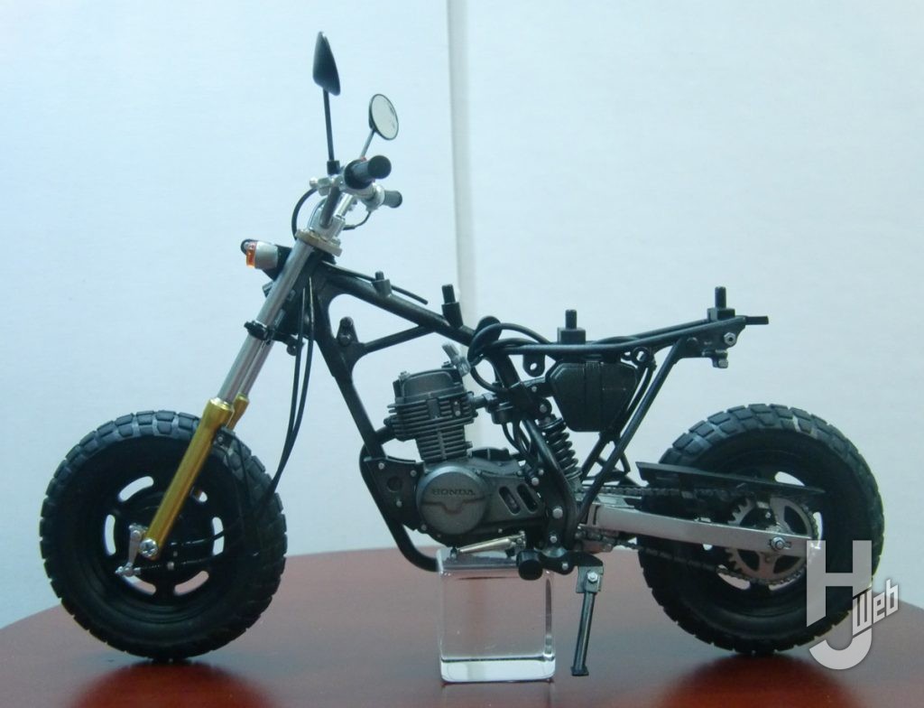 ホンダ エイプ 50 塗装後 横1
