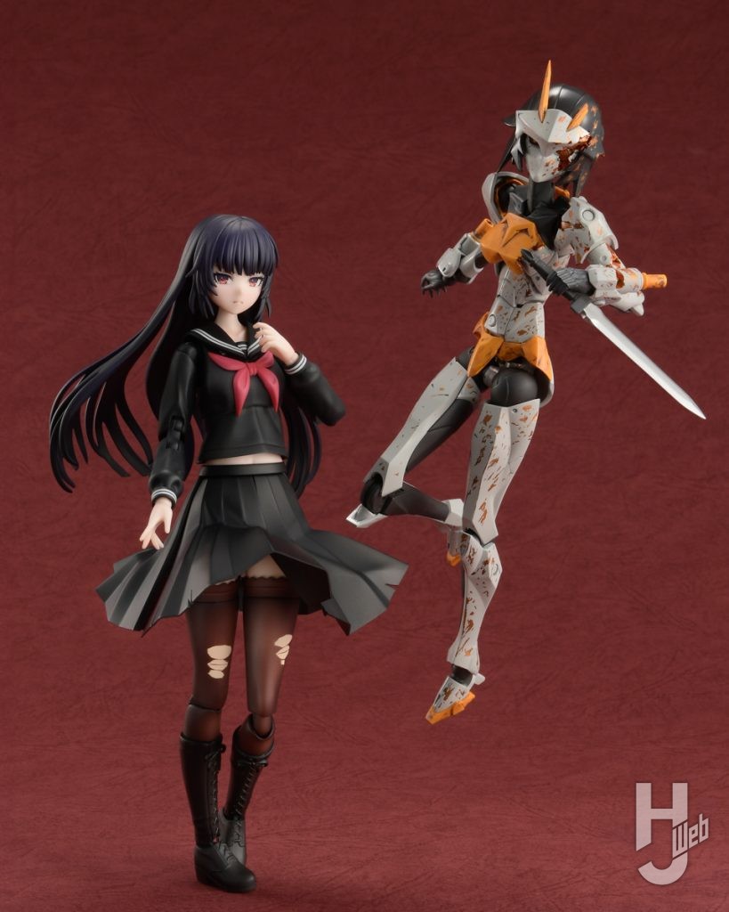 篝火真里亞とプリンシパルのプラモデルの全体画像その1