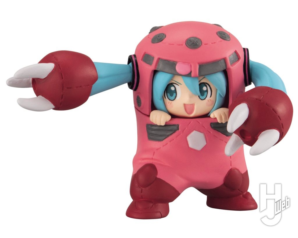 シャア専用ズゴックの初音ミクのカプセルトイの画像