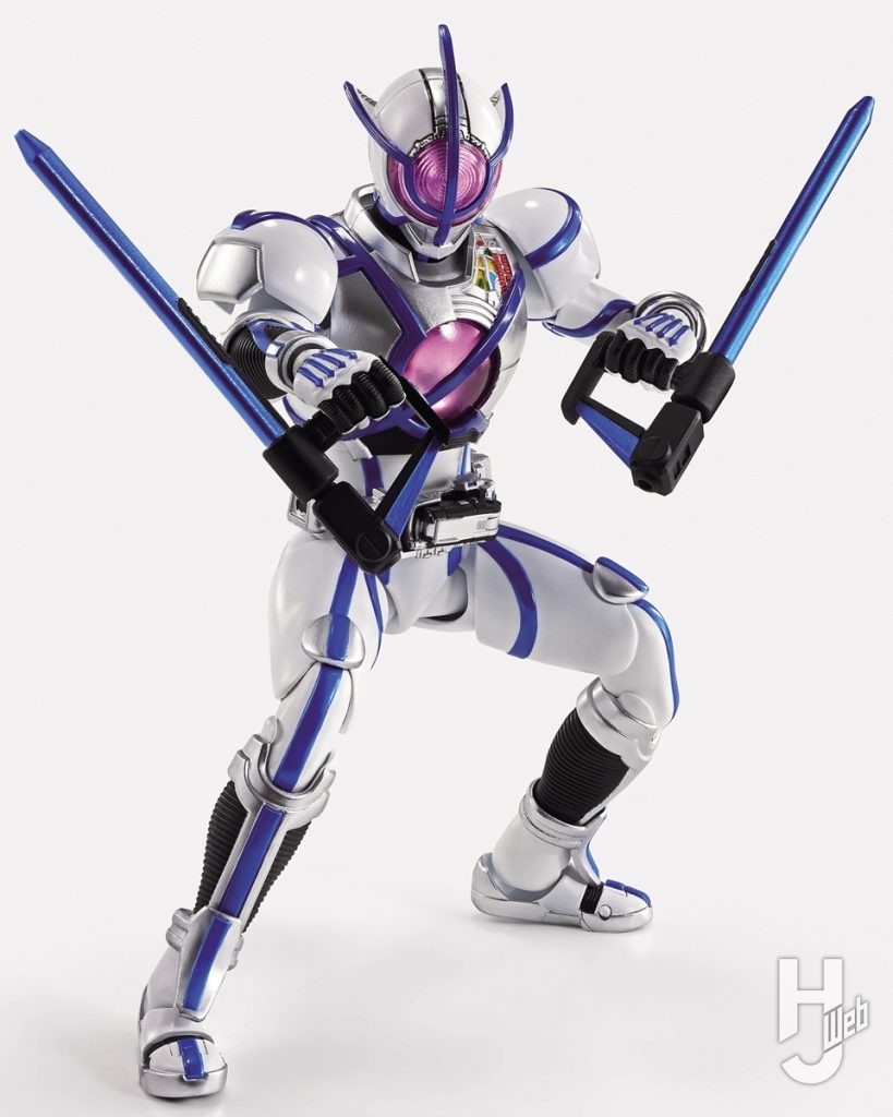 仮面ライダーサイガの可動フィギュアの全体画像