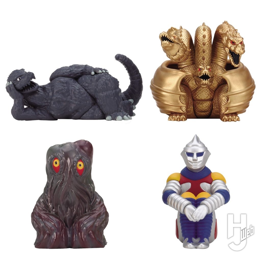 東宝怪獣のカプセルトイフィギュアの画像