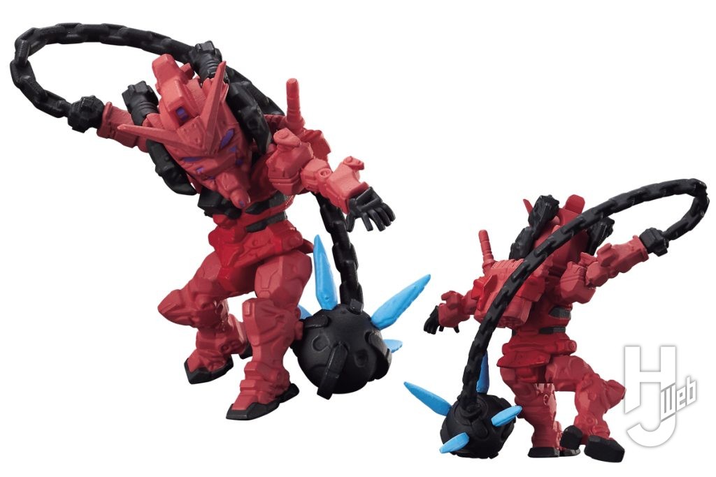 赤いガンダムのカプセルトイの画像