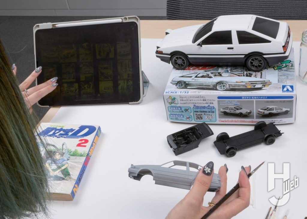 拓海のハチロクのプラモデルの製作の画像その4