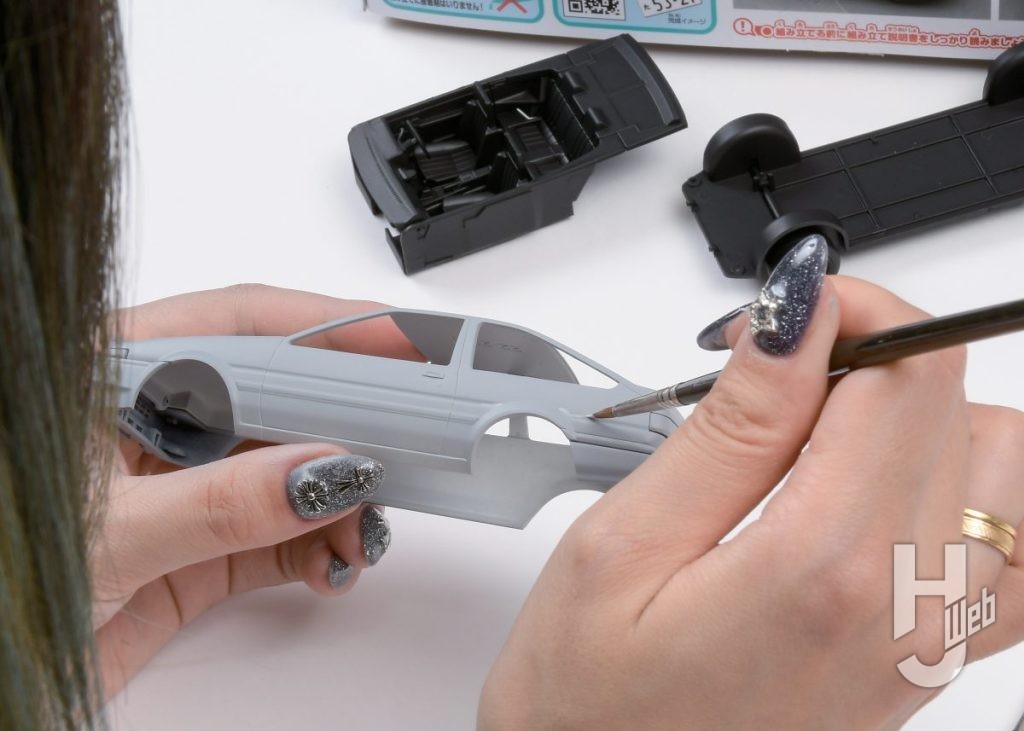 拓海のハチロクのプラモデルの製作の画像その5