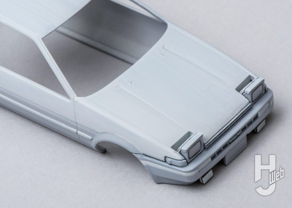 拓海のハチロクのプラモデルの製作の画像その9