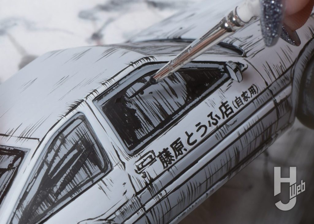 拓海のハチロクのプラモデルの製作の画像その17