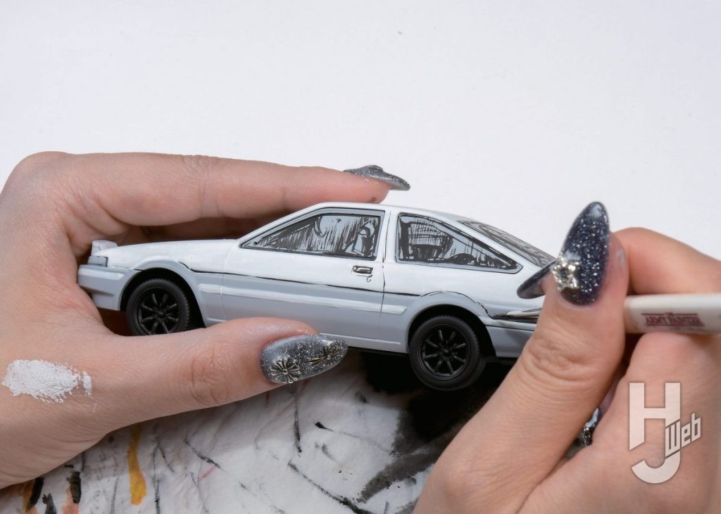 拓海のハチロクのプラモデルの製作の画像その18