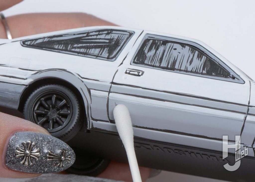 拓海のハチロクのプラモデルの製作の画像その19