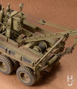 アメリカ軍 ワード・ラ・フランス M1000 シリーズ2 重レッカー車　俯瞰　背面