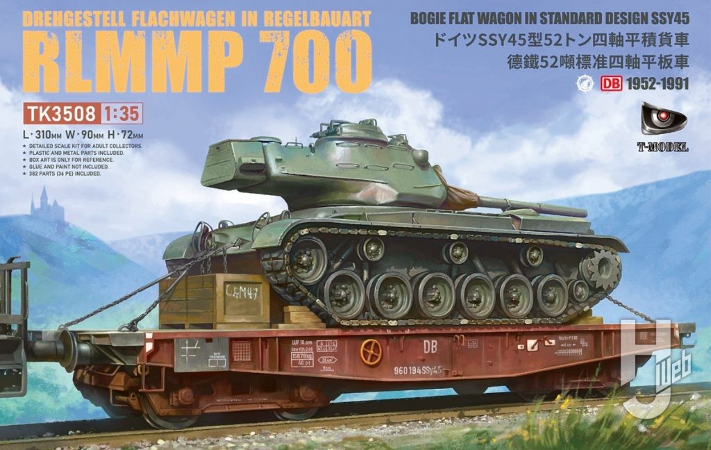 ドイツ SSY45型52トン 平積貨車（RLMMP700）

